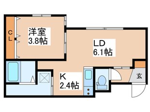 Terrace　Kasumiの物件間取画像